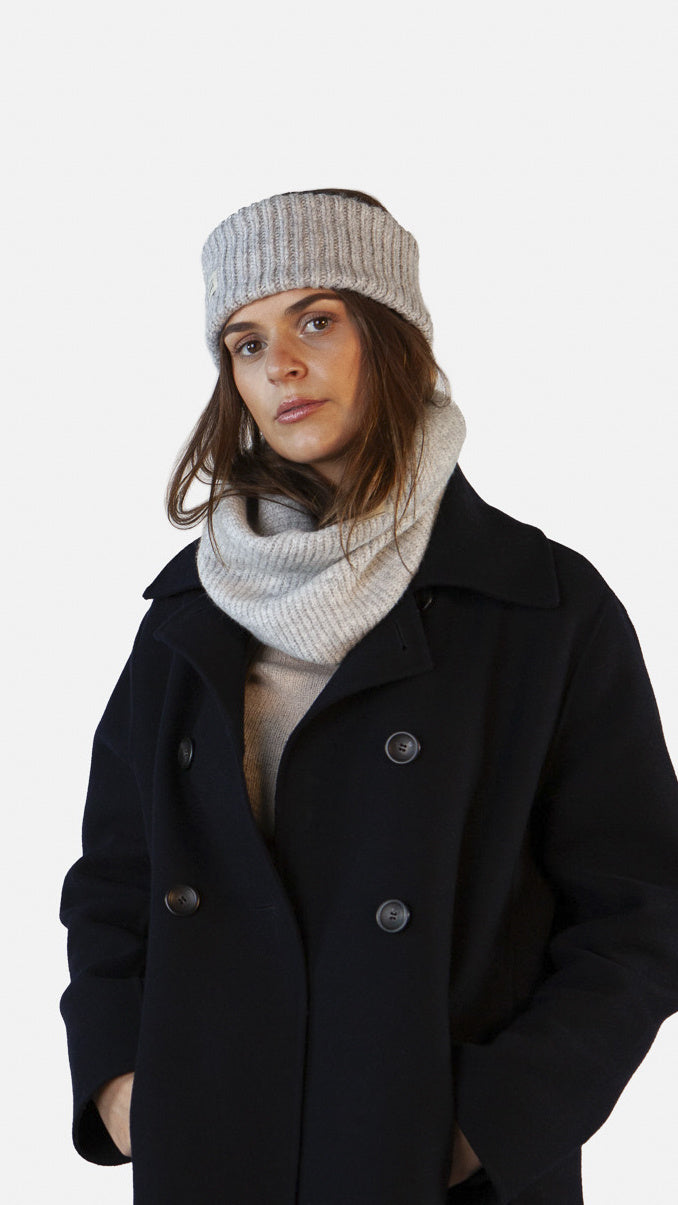 Stirnband ZIAS - heather grey - Grau