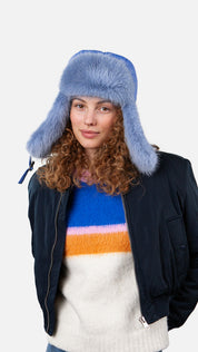 Bombermütze HAWKA - blue - Blau