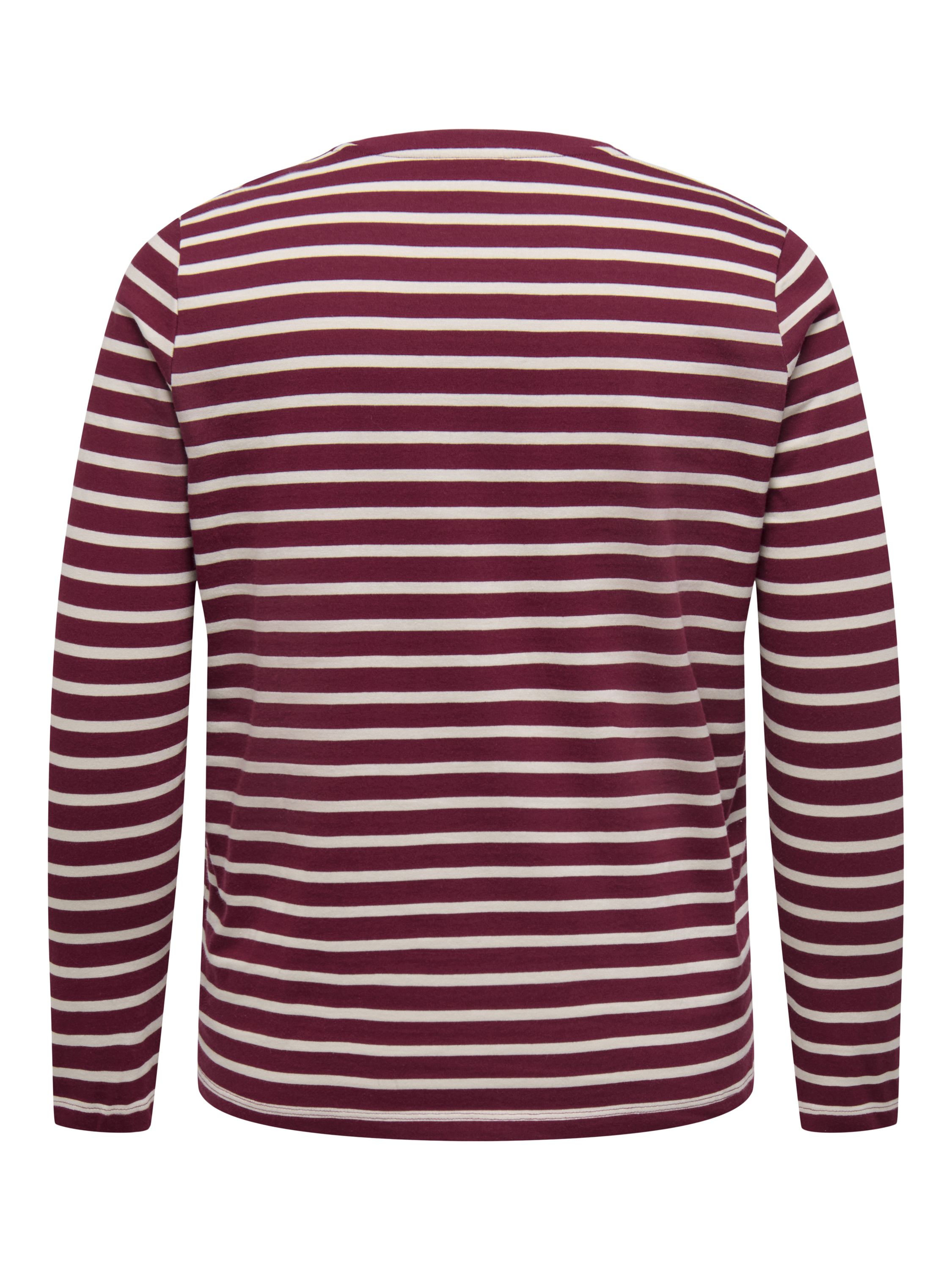 Langarmshirt aus Baumwolle - Cabernet/PUMICE STONE - Rot