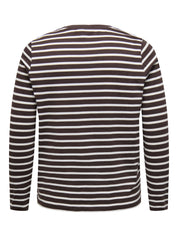 Langarmshirt aus Baumwolle - Seal Brown/CLOUD DANCER - Braun