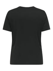 T-Shirt aus Bio-Baumwolle - Black/MERRY CHRSTMAS - Schwarz