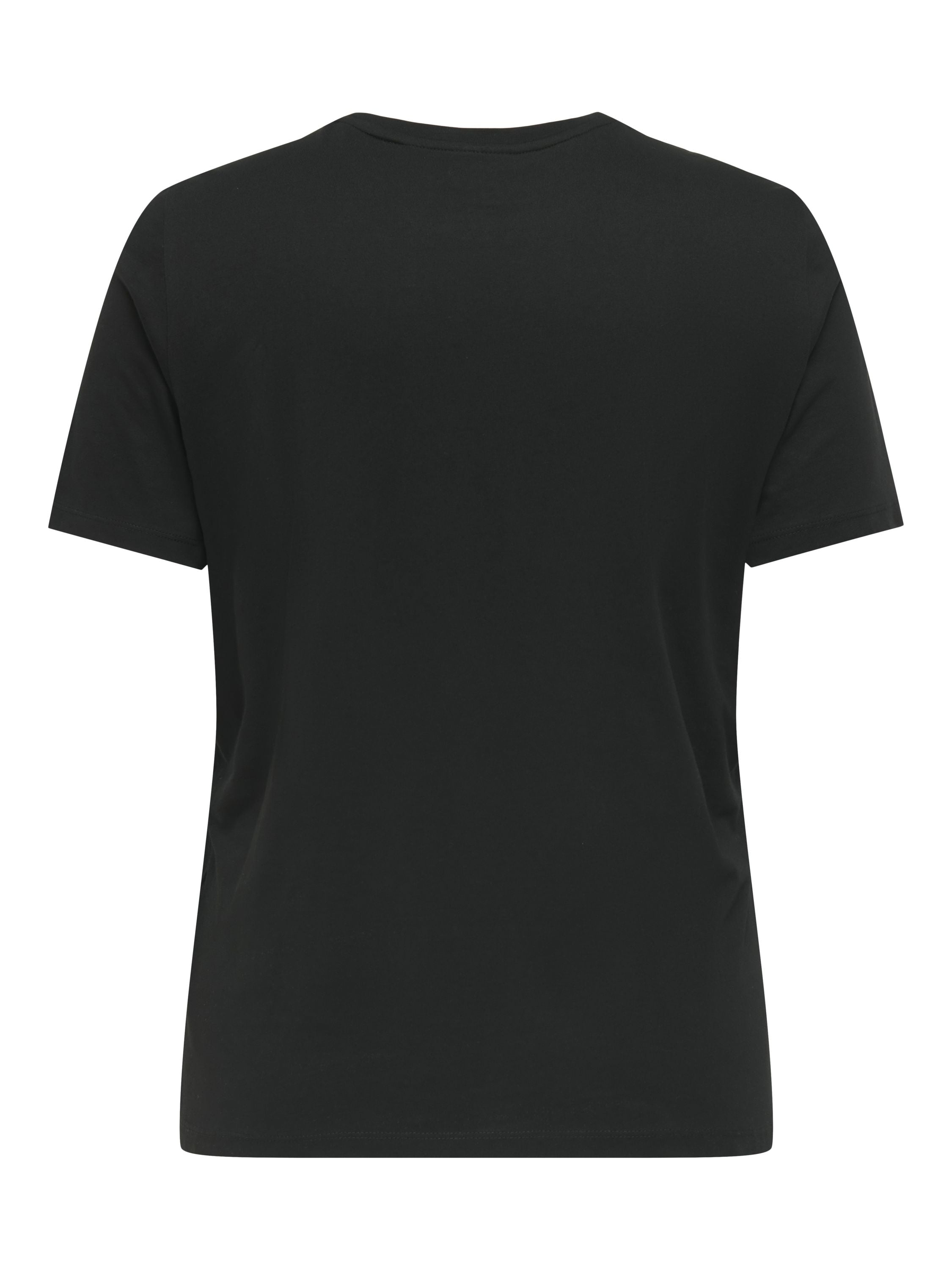 T-Shirt aus Bio-Baumwolle - Black/MERRY CHRSTMAS - Schwarz