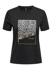 T-Shirt aus Bio-Baumwolle - Black/Femme - Schwarz