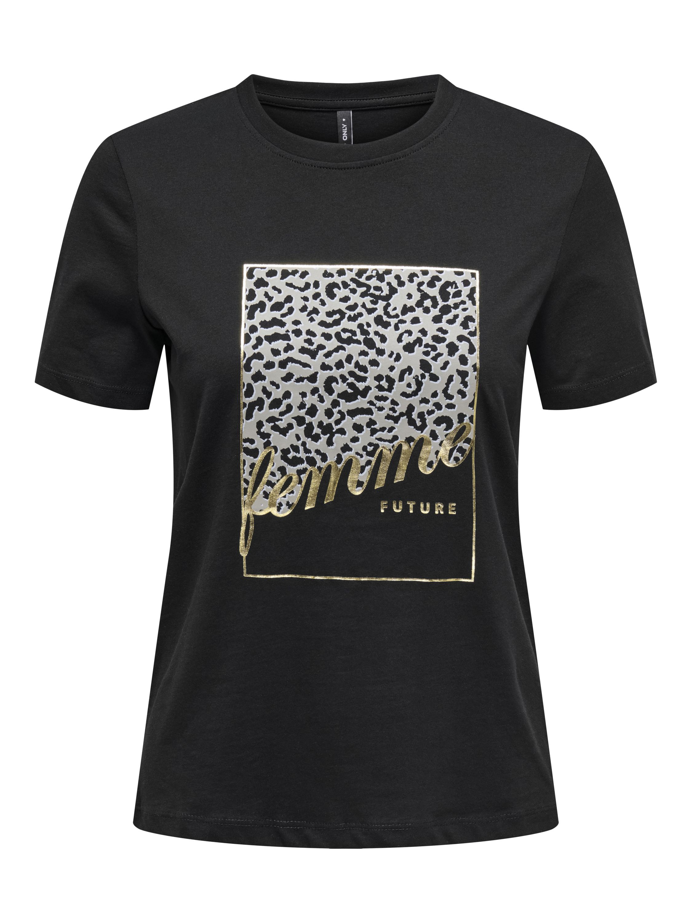 T-Shirt aus Bio-Baumwolle - Black/Femme - Schwarz