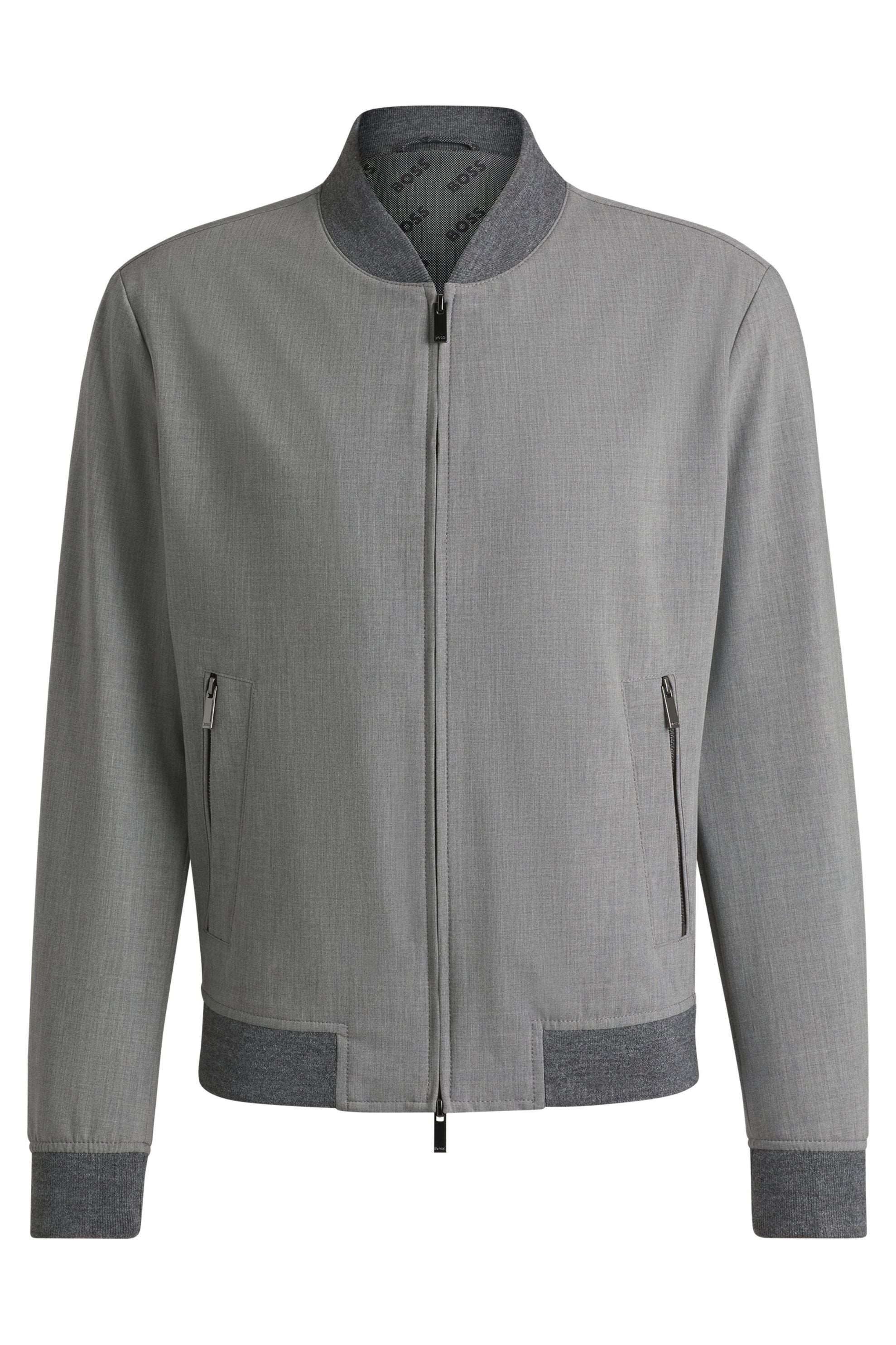 Blouson mit Stehkragen - 030-Medium Grey - Grau