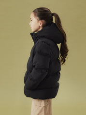 Winterjacke mit abnehmbarer Kapuze - Black - Schwarz