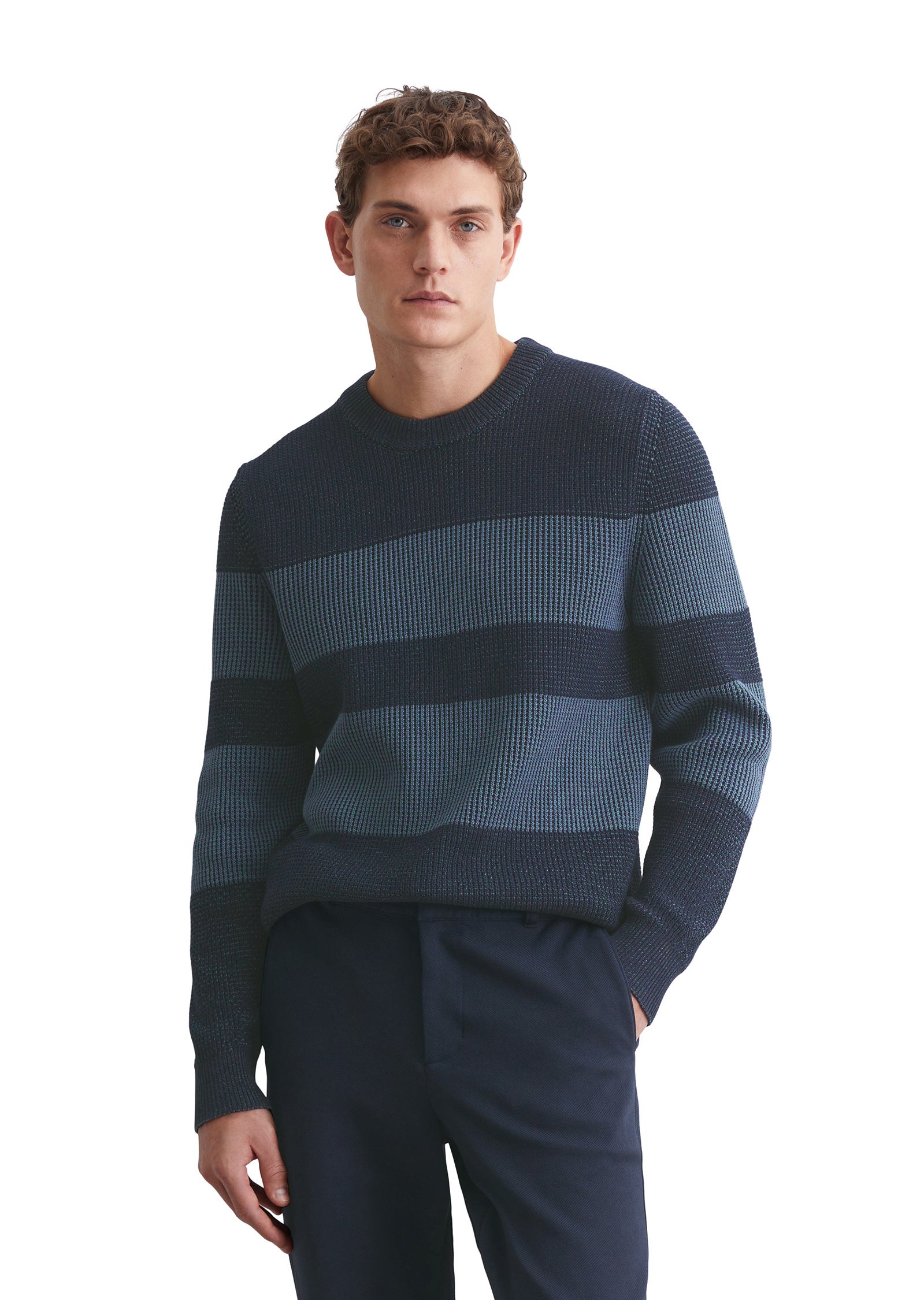 Strickpullover - 898-dark navy - Blau