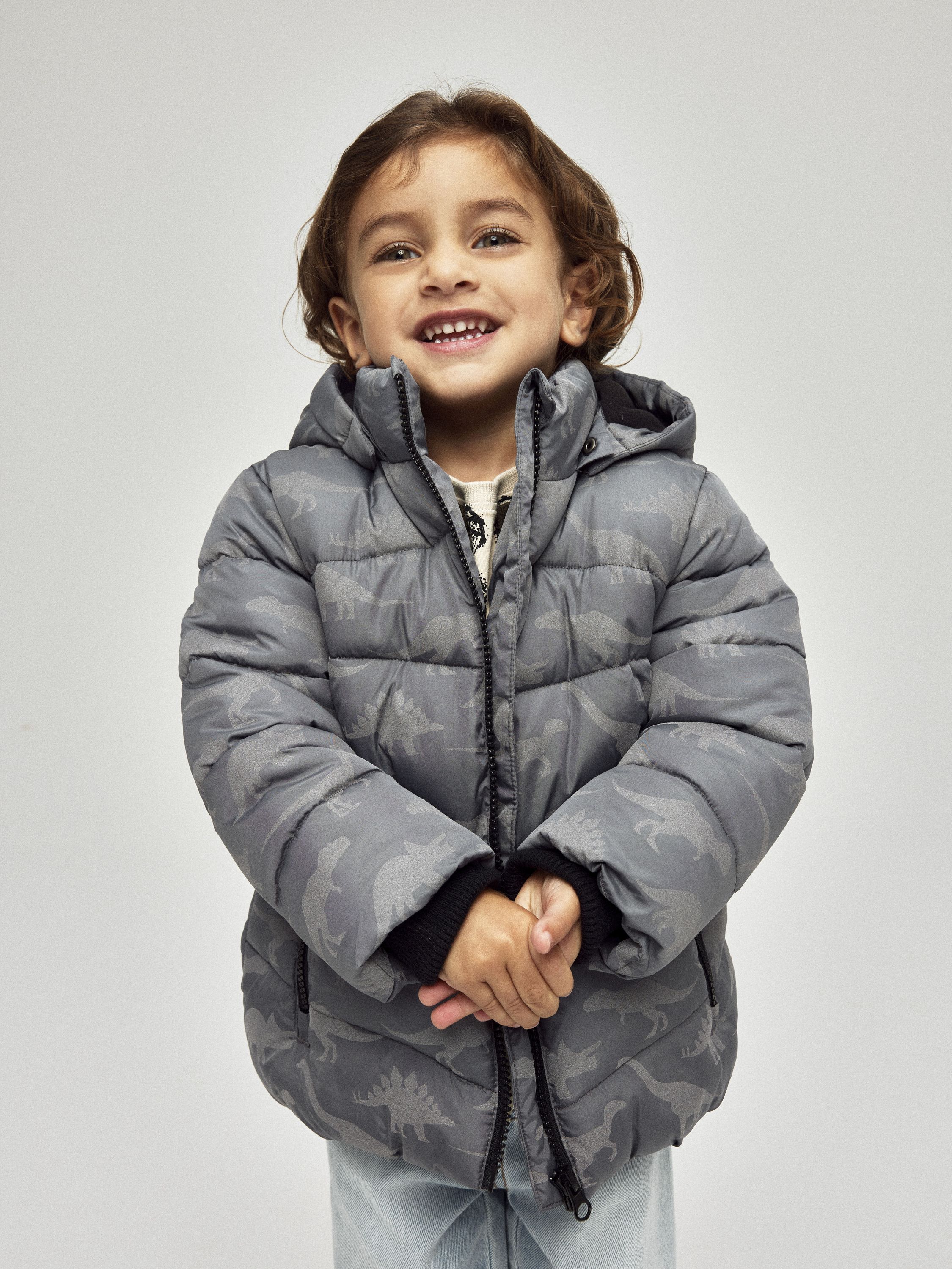 Winterjacke mit abnehmbarer Kapuze - Poppy Seed - Grau