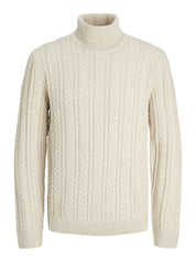 Strickpullover aus Baumwollmix - Silver Lining/Melange - Beige