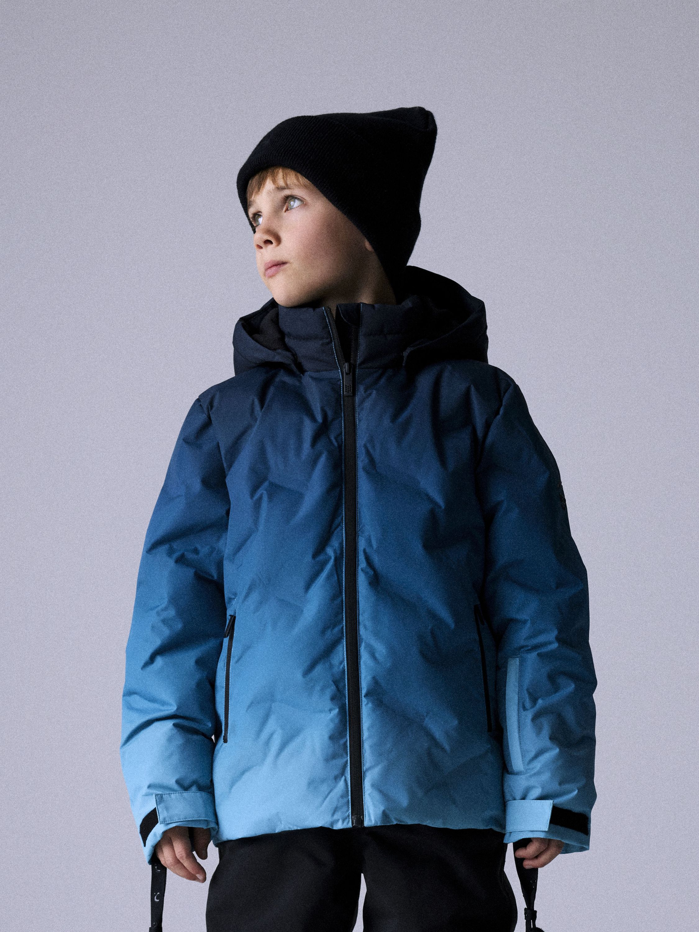 Winterjacke mit Farbverlauf - Milky Blue - Blau