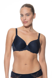 Spacer-BH mit Spitzen-Details - 408-night blue - Blau