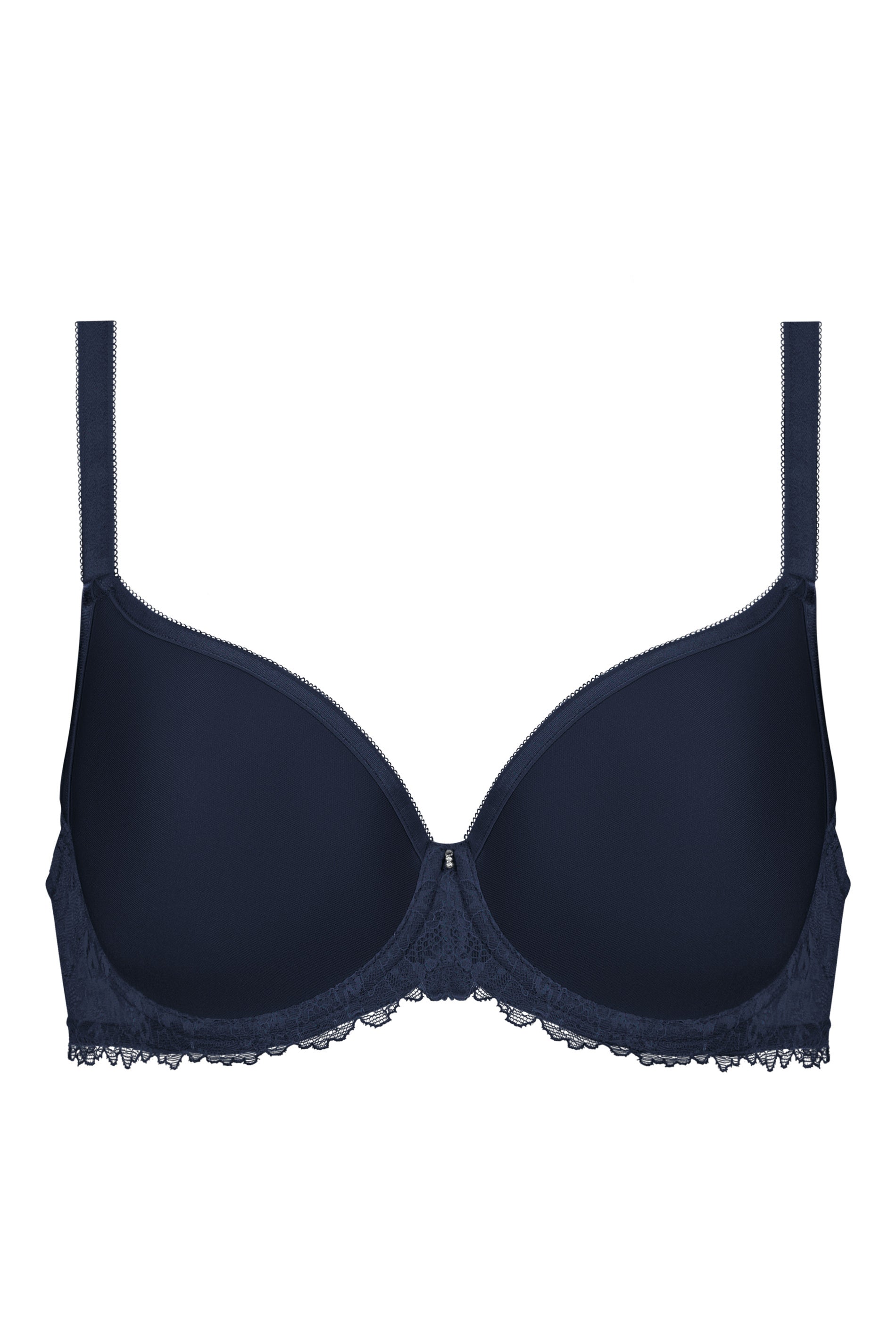 Spacer-BH mit Spitzen-Details - 408-night blue - Blau