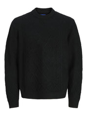 Strickpullover aus Baumwollmix - Black - Schwarz