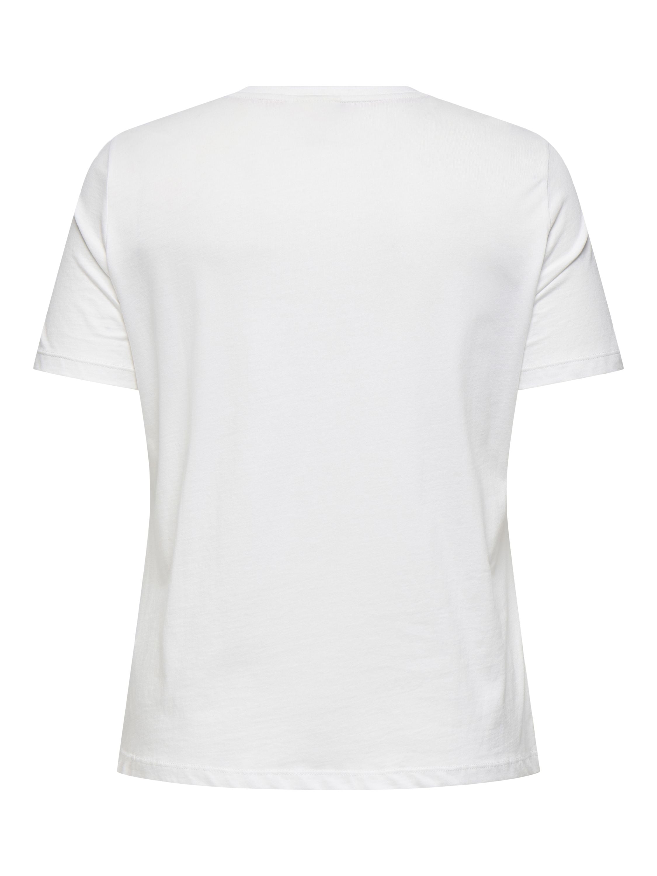 T-Shirt aus Bio-Baumwolle - Cloud Dancer/SANTAS FAVORITE - Weiß
