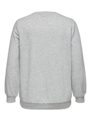 Sweatshirt aus Baumwollmix - Light Grey Melange/SNOWMAN - Grau