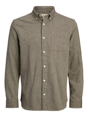 Hemd Regular Fit - Malt Ball - Braun
