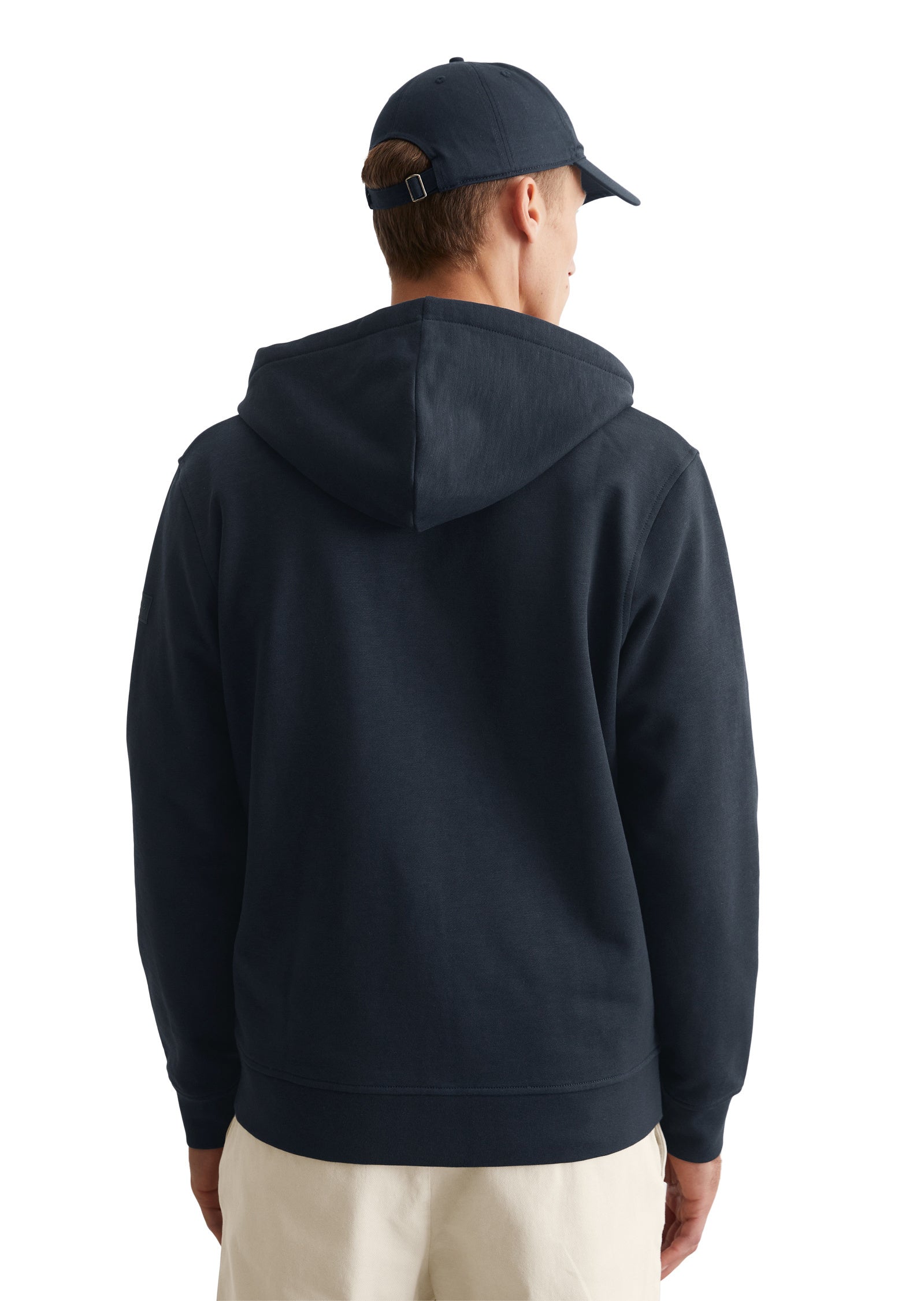 Sweatshirtjacke aus Baumwolle - 898-dark navy - Blau