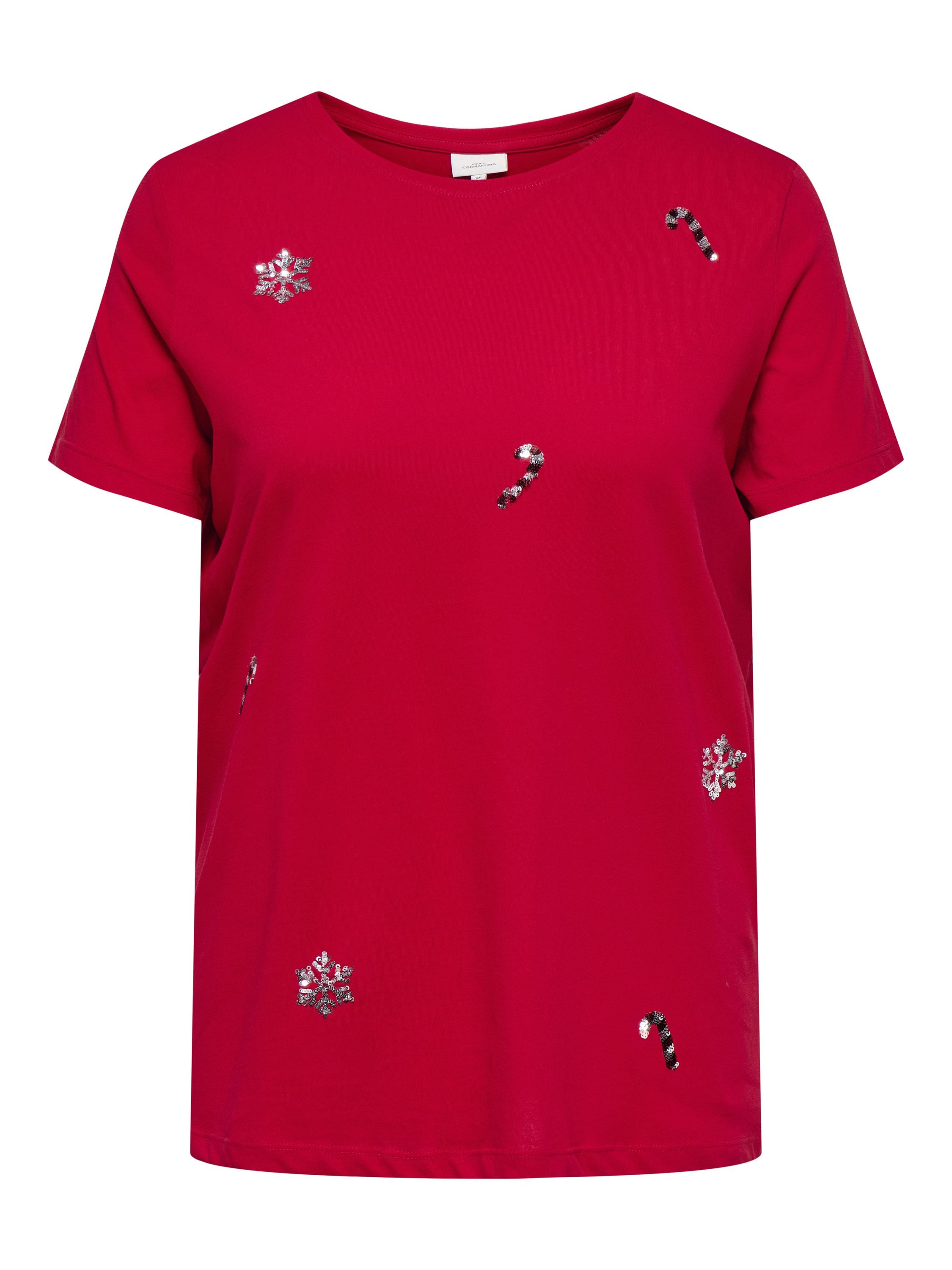 CHRISTMAS SEQUINS MI - Rot