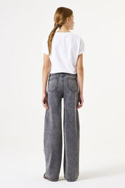 Jeans Wide Leg - 9753-medium used - Grau