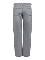 Jeans Wide Leg - Medium Grey Denim - Grau