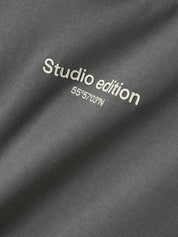 T-Shirt aus Bio-Baumwolle - Lava Smoke/W. JET STREAM PRINT - Grau