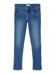 Jeans - Medium Blue Denim - Blau