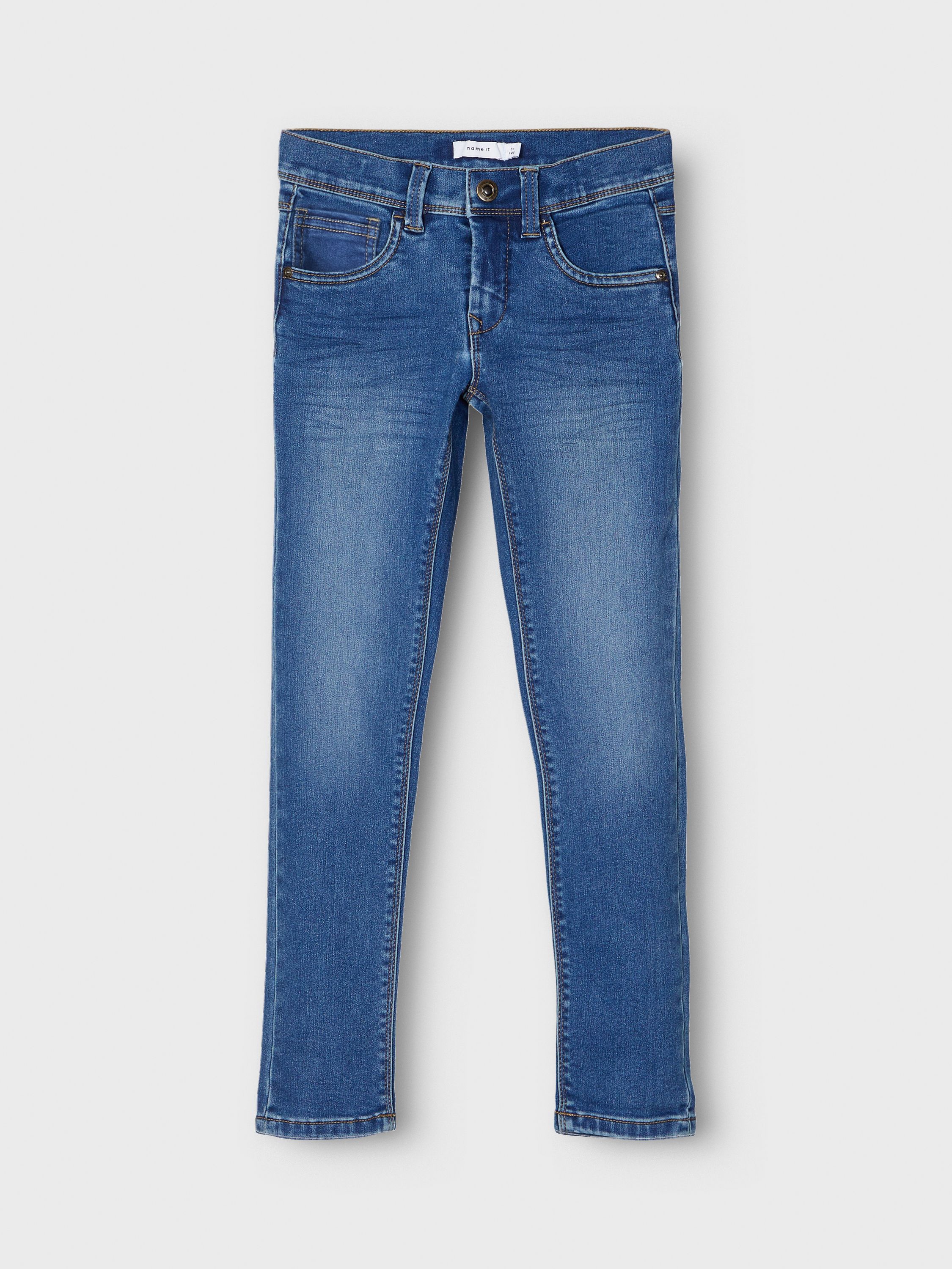 Jeans - Medium Blue Denim - Blau