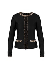 Sweatshirtjacke aus Baumwolle - 900 - Schwarz