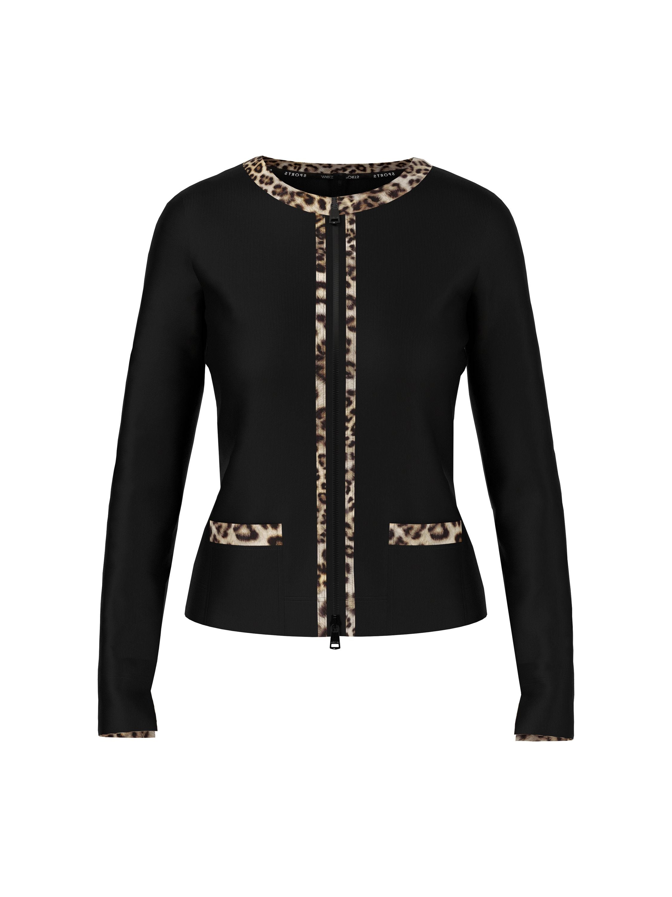 Sweatshirtjacke aus Baumwolle - 900 - Schwarz