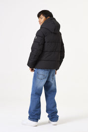 Winterjacke mit Kapuze - 60-black - Schwarz