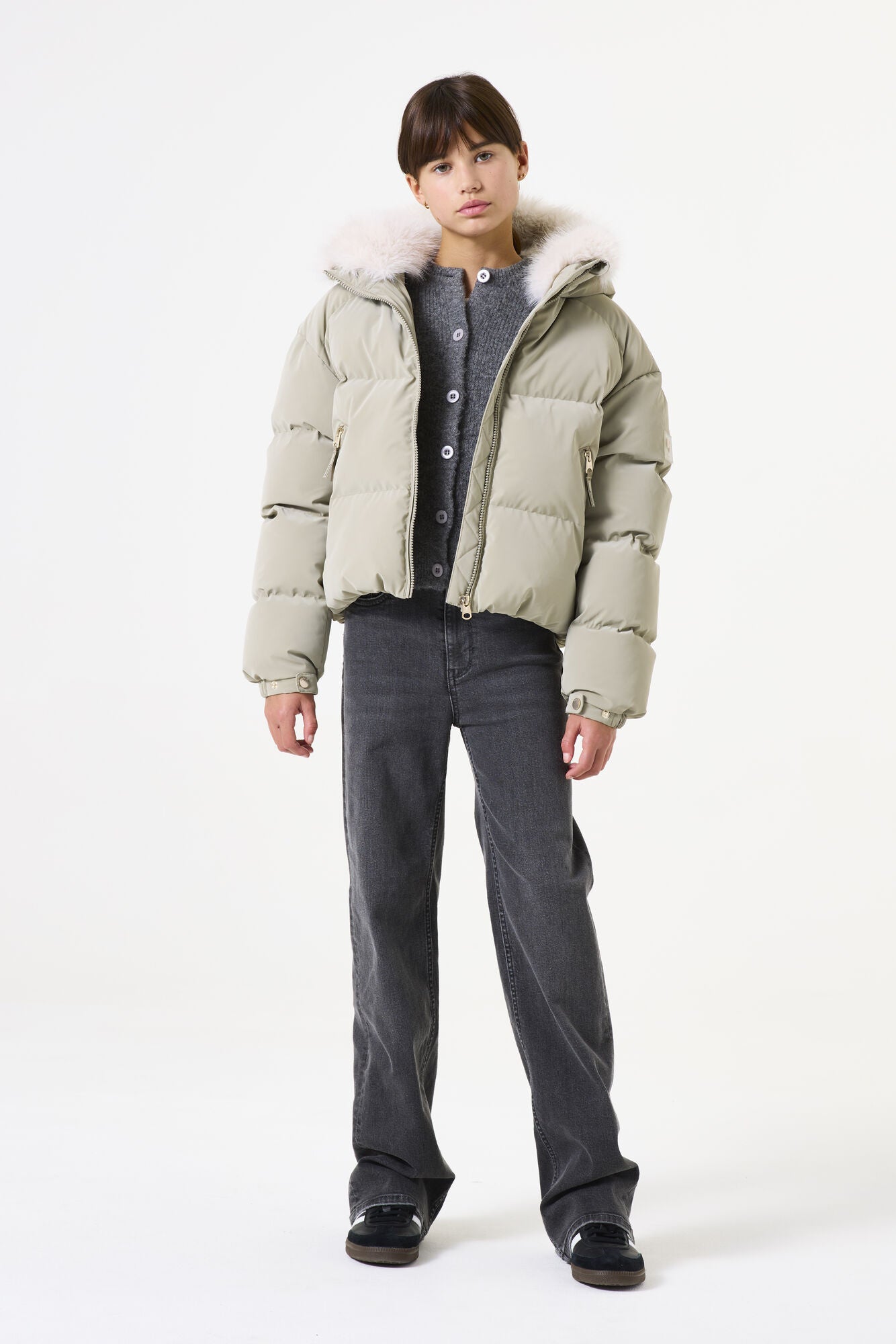Winterjacke gesteppt - 4219-soft sage - Grün