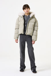 Winterjacke gesteppt - 4219-soft sage - Grün