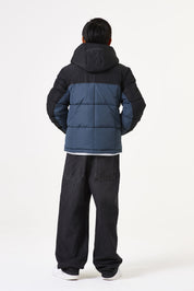 Winterjacke gesteppt mit Kapuze - 9188-midnight haze - Blau