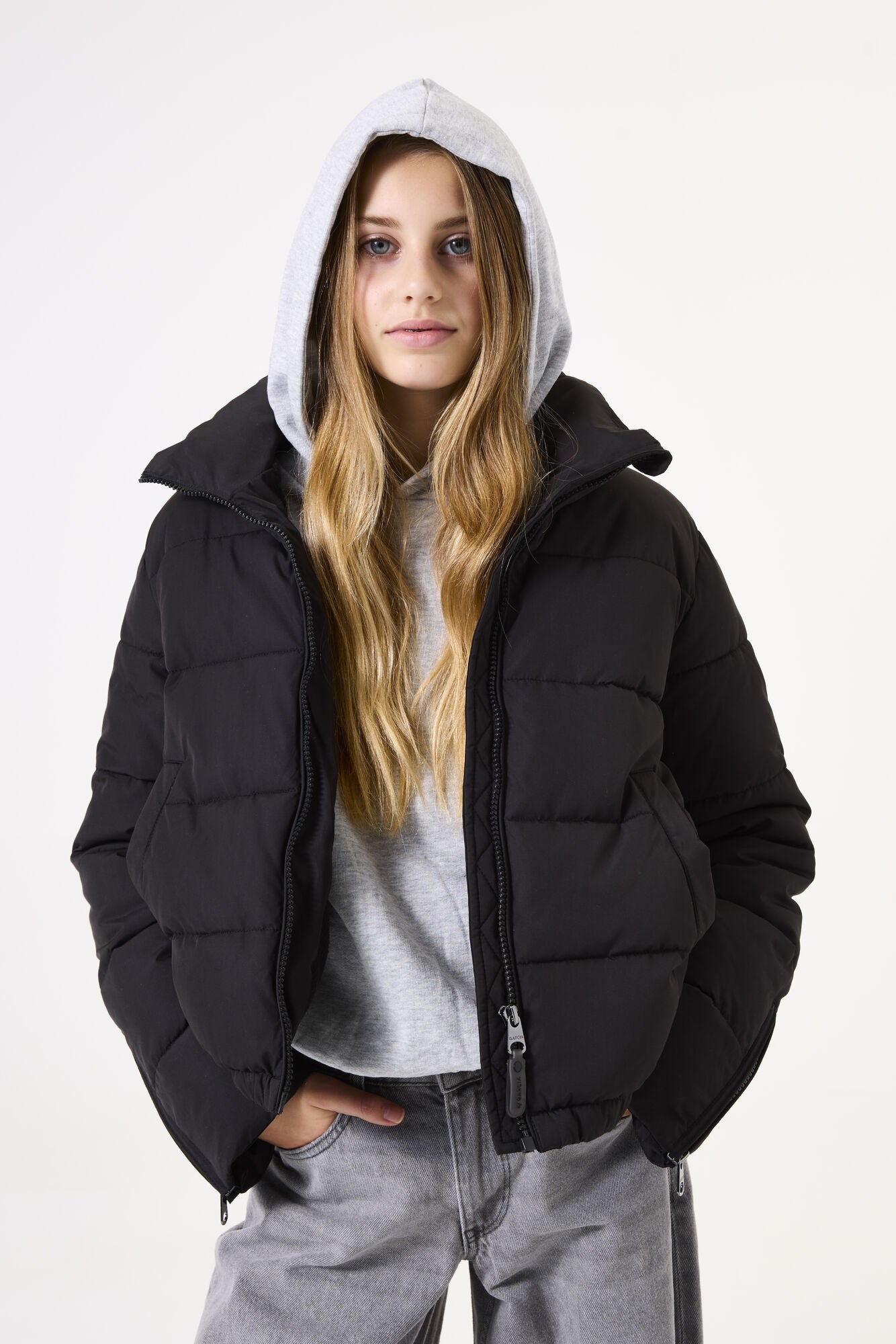 Winterjacke mit Stehkragen - 60-black - Schwarz
