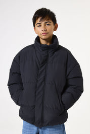 Winterjacke mit Stehkragen - 60-black - Schwarz