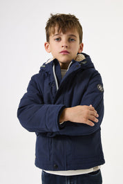 Übergangsjacke mit Kapuze - 2591-deep ink - Blau