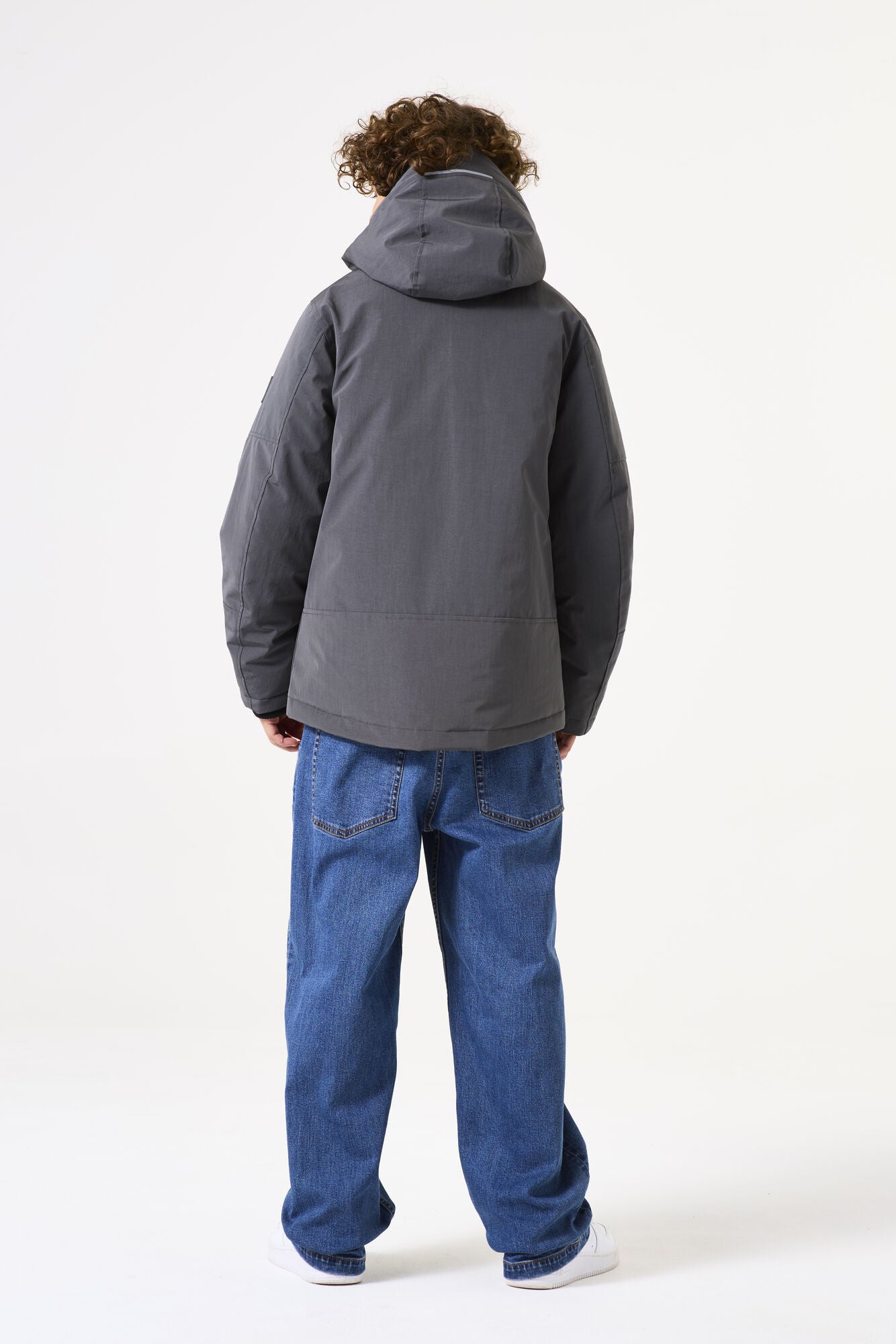 Übergangsjacke mit Kapuze - 2884-dark grey - Grau