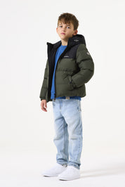 Winterjacke mit Kapuze - 1195-dark green - Grün