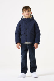Übergangsjacke mit Kapuze - 2591-deep ink - Blau