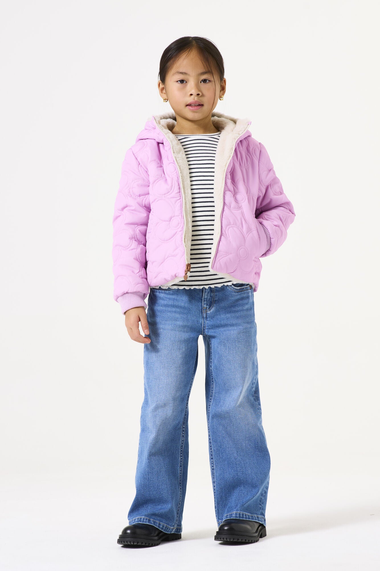 Übergangsjacke Reversible - 1127-soft sand - Rosa