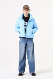 Winterjacke mit Stehkragen - 1266-ice blue - Blau