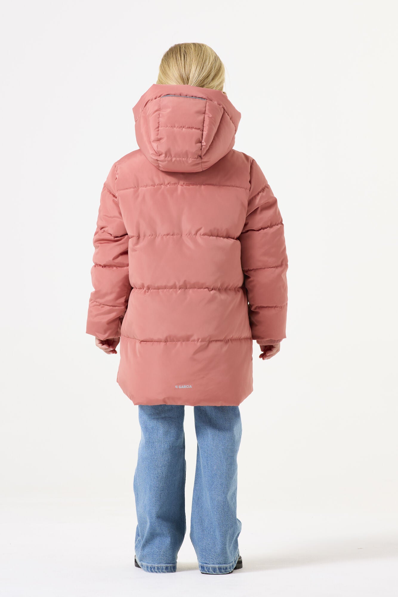 Steppmantel mit Kapuze - 7525-dark blush - Orange
