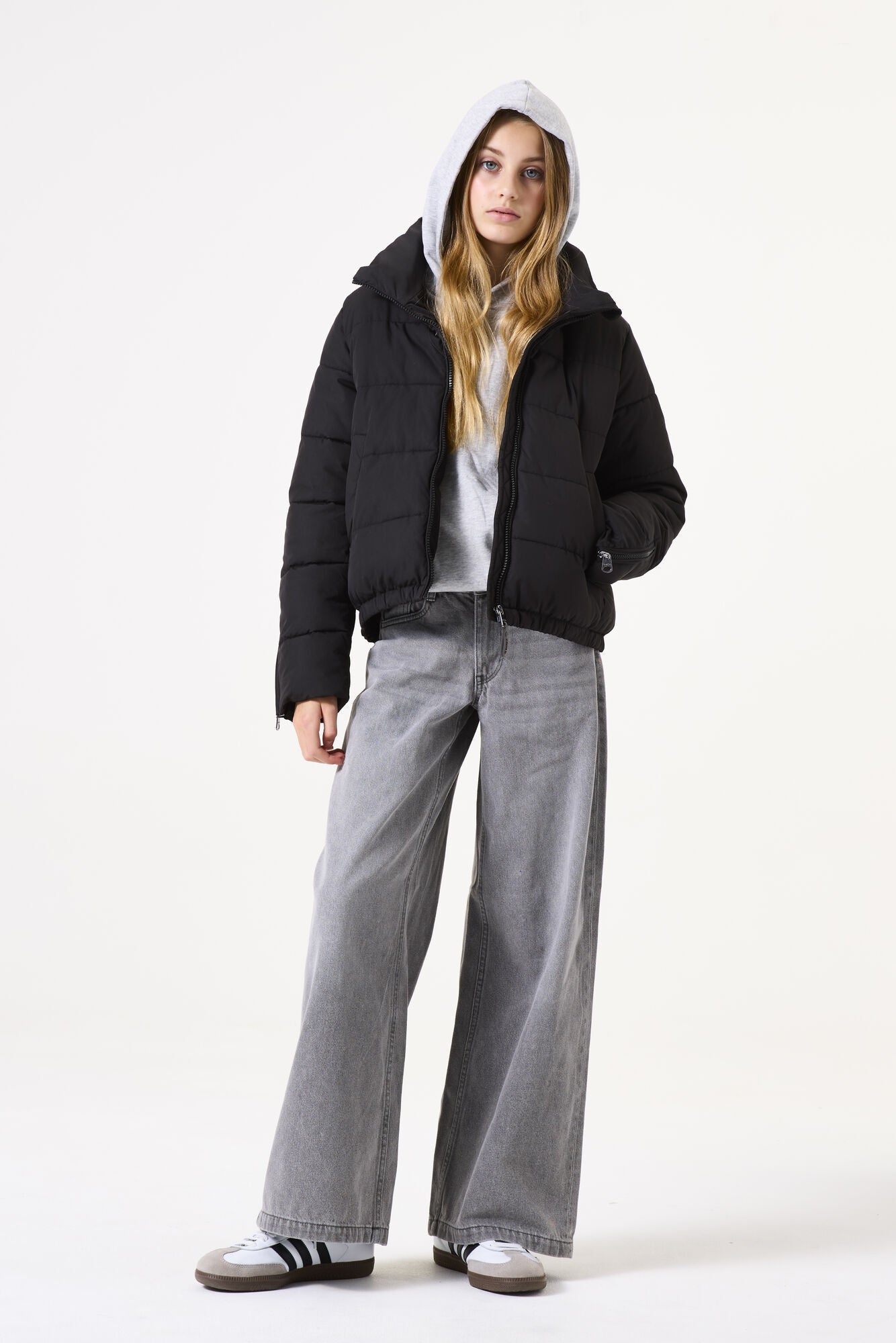 Winterjacke mit Stehkragen - 60-black - Schwarz