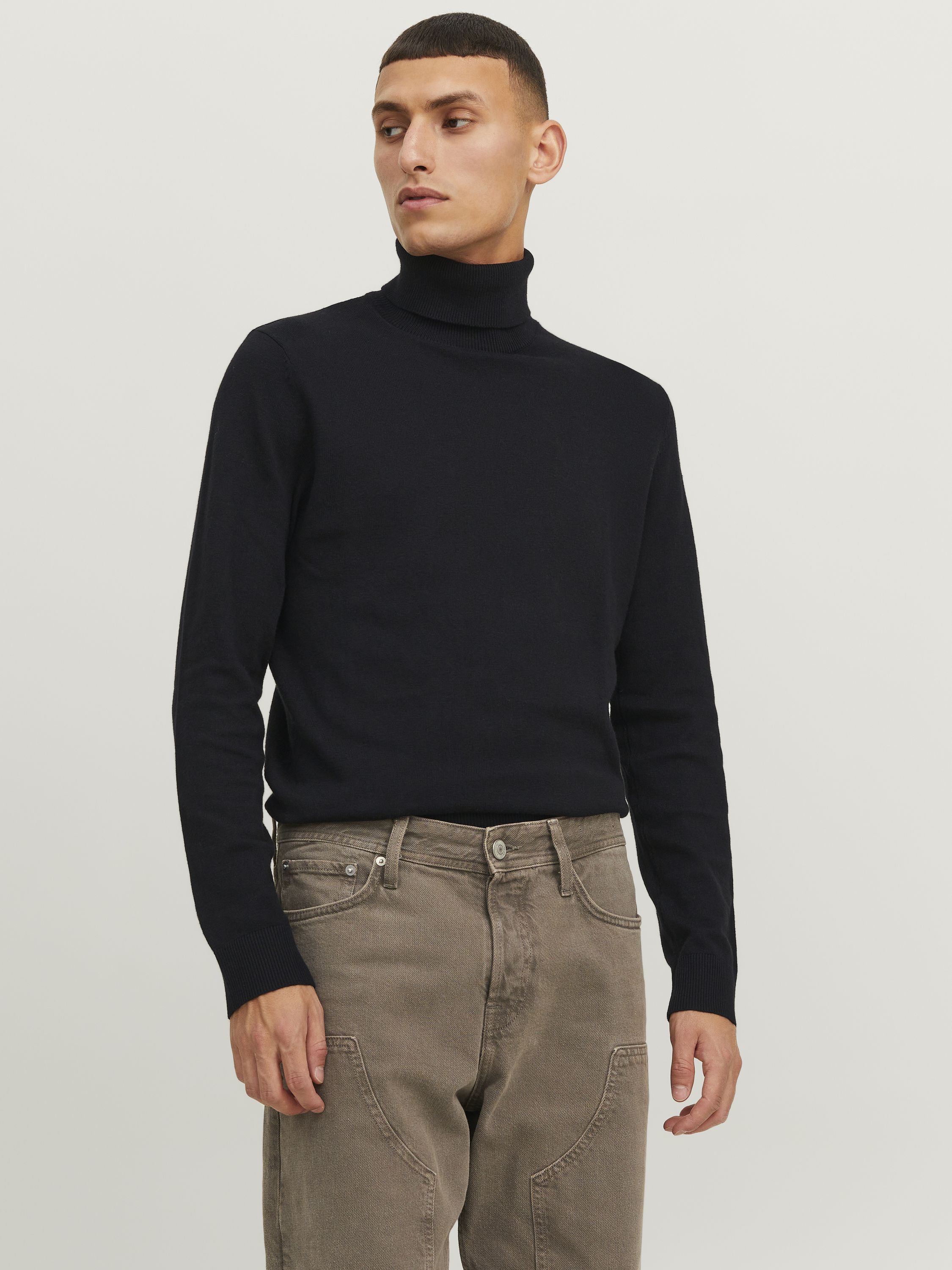 Strickpullover - Black - Schwarz