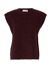 Strick-Pullunder aus Wollmix - Fig/BLACK CORE - Rot