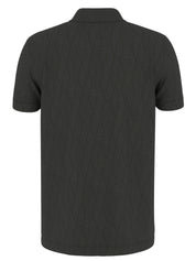 Strick-Poloshirt Modern Fit - 001 - Schwarz