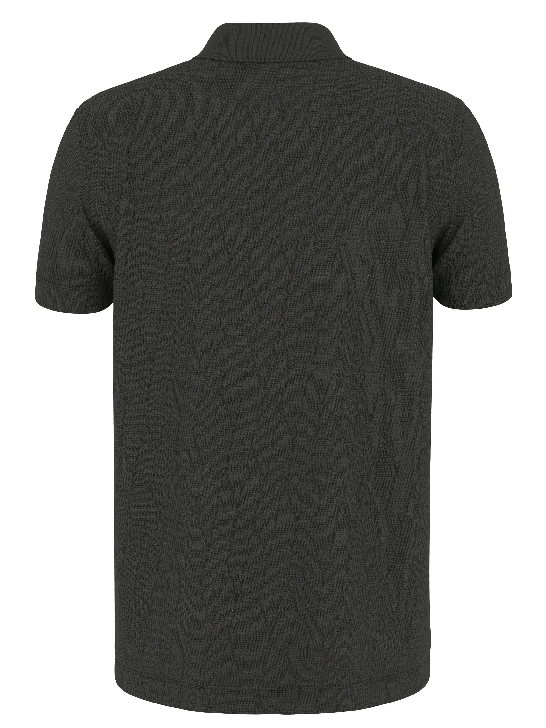 Strick-Poloshirt Modern Fit - 001 - Schwarz
