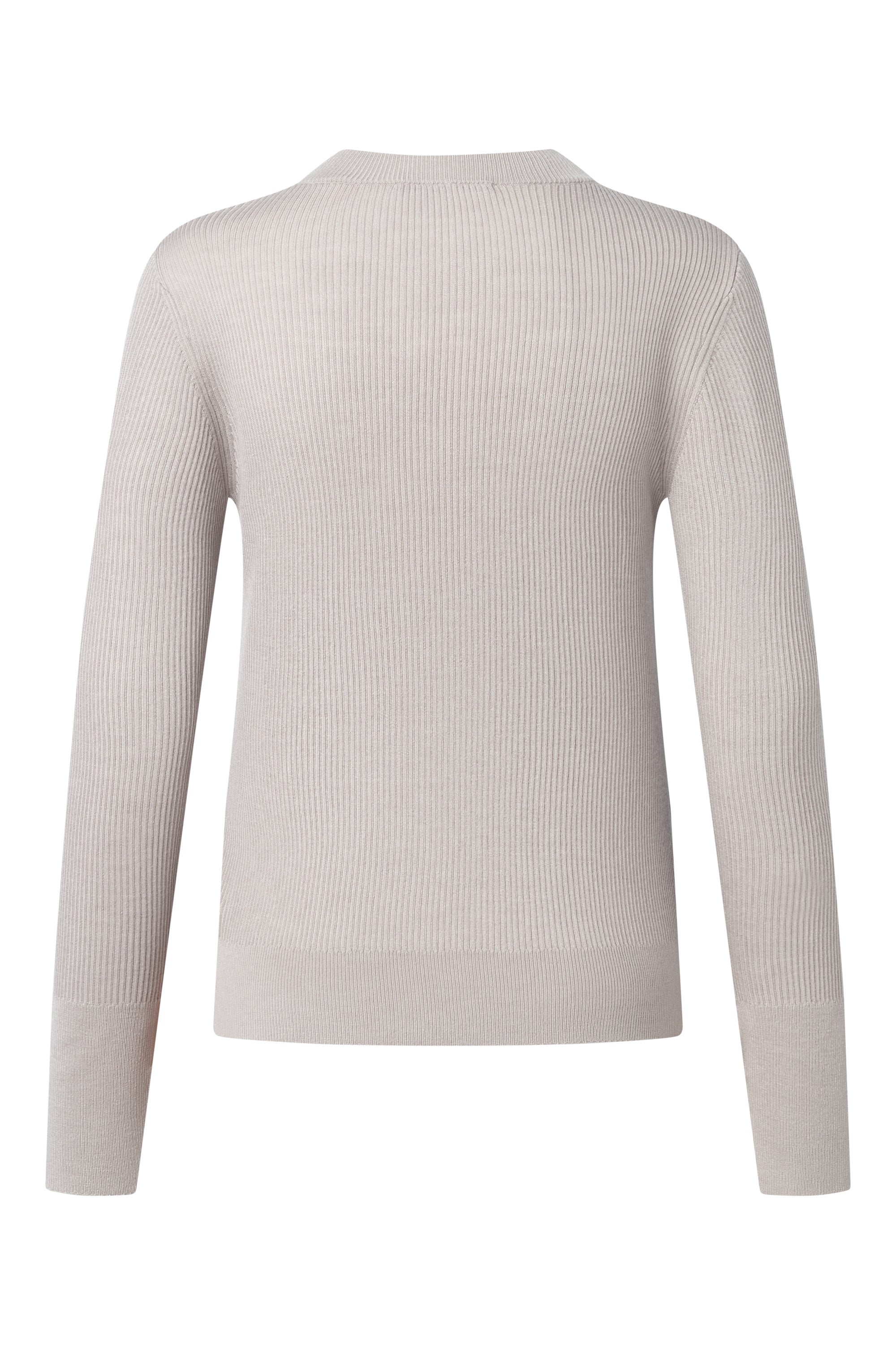 Strickpullover aus Woll-Seide-Mix - Open Beige 298 - Beige