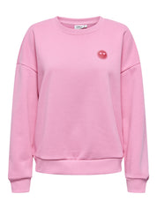 Sweatshirt aus Baumwollmix - Sachet Pink/SANTA BABY - Pink