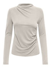 Langarmshirt aus Modalmix - Pumice Stone - Beige